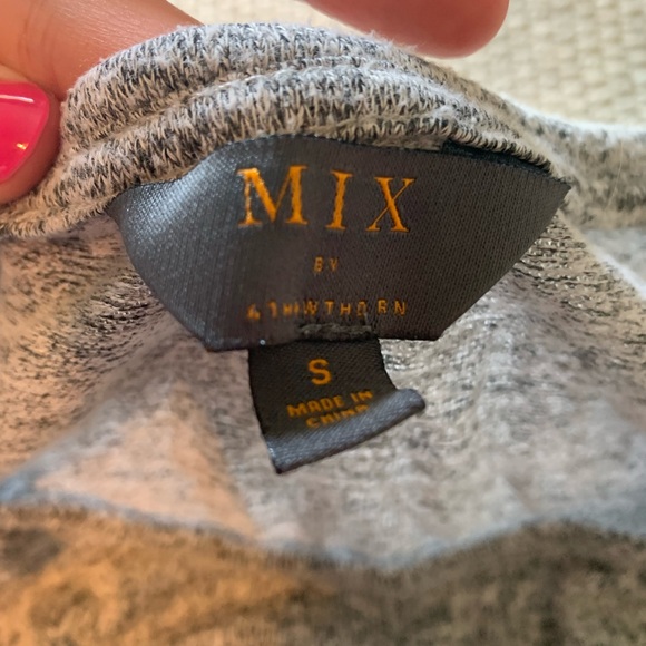 Maternity Gray Knit Top - Picture 2 of 3